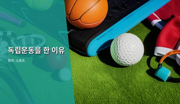 일제강점기 독립운동을 한 이유와 민족의 저항 정신