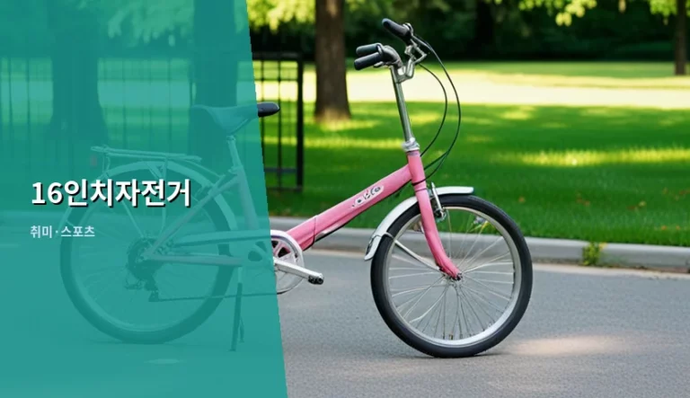아이 첫 자전거 선택을 위한 16인치자전거 구매 가이드